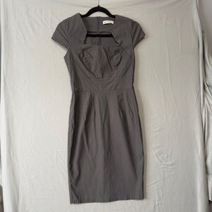 Grace Karin Womens Cap Sleeve Bodycon Pencil Dress Size M Grey Geometric 50s 60s